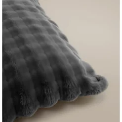 Dekbedovertrek 200x220 – Pompom Design & Warm Flanel Fleece - Antraciet