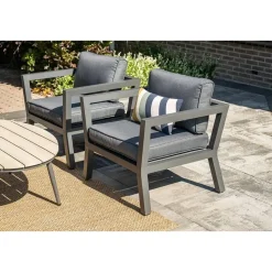 5-delige loungeset Ridge –4 luxe lounge fauteuils inclusief salontafel