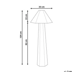 DEMBI - Staande lamp - Lichtbeige - Stof