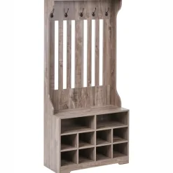 DENILIQUIM - Schoenenkast - Donkerbruin - Hout