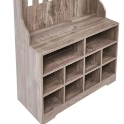 DENILIQUIM - Schoenenkast - Donkerbruin - Hout