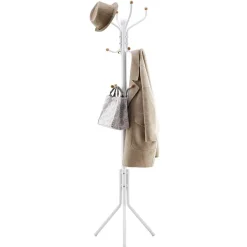 Design Kapstok met 12 Haken - Perfect in een Inkom hal - 182 cm - Wit