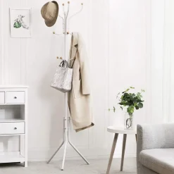 Design Kapstok met 12 Haken - Perfect in een Inkom hal - 182 cm - Wit