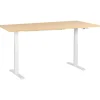 DESTINES - Elektr bureau - Wit/Lichtbruin - 180 x 72 cm - Vezelplaat