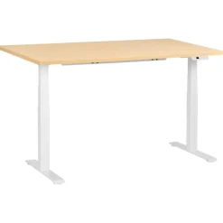 DESTINES - Elektr bureau - Wit/Lichtbruin - 160 x 72 cm - Vezelplaat