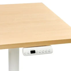 DESTINES - Elektr bureau - Wit/Lichtbruin - 160 x 72 cm - Vezelplaat