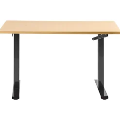 DESTINES - Sta-bureau - Zwart/Lichtbruin - 120 x 72 cm - Vezelplaat