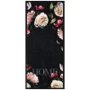 Deurmat Pink Roses antraciet - 66x150 cm