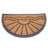 Deurmat rubber/kokos 40x70 cm - Halfrond