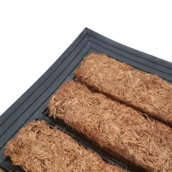 Deurmat rubber/kokos 40x70 cm - Streep