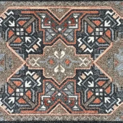 Deurmat Vintage Boho Kelim antraciet - 66x150 cm