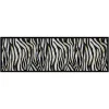 Deurmat Zebra antraciet/beige - 50x150 cm