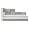 Diagone Bed Erwan - Opbergruimte - 90x200cm - Grijs/Wit