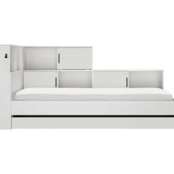Diagone Tienerbed met bedlade en opbergruimte Erwan - 90 x 200 cm - Wit