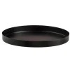 Dienblad Fenno decoratief - zwart - metaal - Ø30 cm