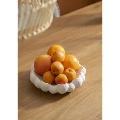 Dienblad Poppy - wit - stoneware - 6xØ22 cm