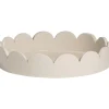 Dienblad Scallop - off-white - Ø25 cm