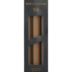 Dinerkaars Winterwarm bruin - 6 stuks