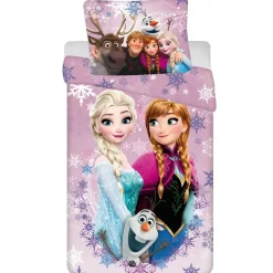 Disney Frozen Dekbedovertrek Elsa en Anna - Eenpersoons - 140 x 200 cm - Katoen