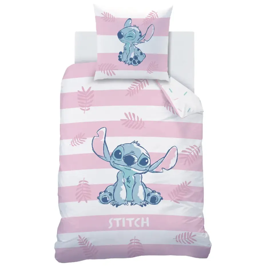 Disney Lilo & Stitch Dekbedovertrek Stripes - 140 x 200 cm - Katoen