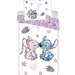 Disney Lilo & Stitch Dekbedovertrek Kiss - 140 x 200 + 70 x 90 cm - Katoen