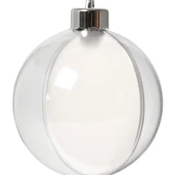 DIY Kerstballen - 5x - transparant - D8 cm - kunststof