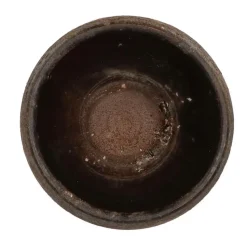 DK Design Bloempot model Maya - roestbruin - D18xH20 cm - rustiek