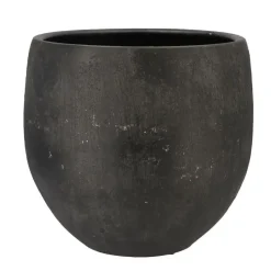 DK Design Bloempot model Maya - verweerd zwart - D32xH35cm - rustiek