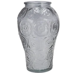 DK Design boeket vaas Circle - glas - lichtgrijs - 15 x 25 cm