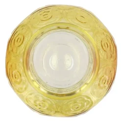 DK Design boeket vaas Circle - glas - geel - 15 x 25 cm