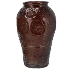 DK Design boeket vaas Circle - glas - donkerbruin - 15 x 25 cm