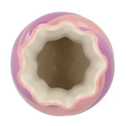 DK Design boeket vaas Sweety - keramiek - roze/paars - 15 x 30 cm