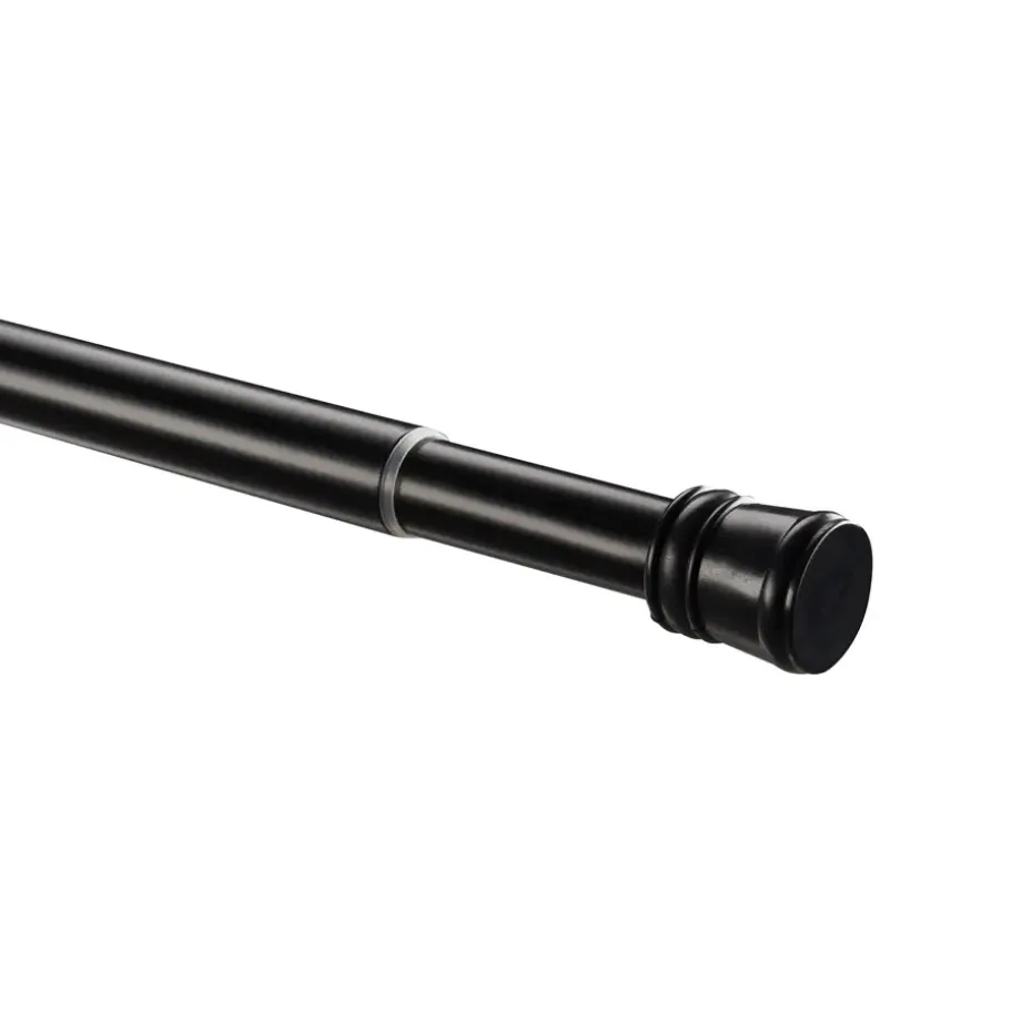 Douche Gordijnstang XL, aanpasbaar van 140 tot 260 cm, zelfklemmend, zwart