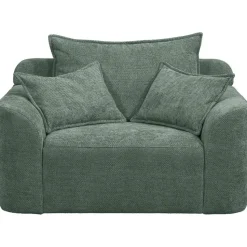Draaibare Loveseat Elsa - stof Eden - saliegroen