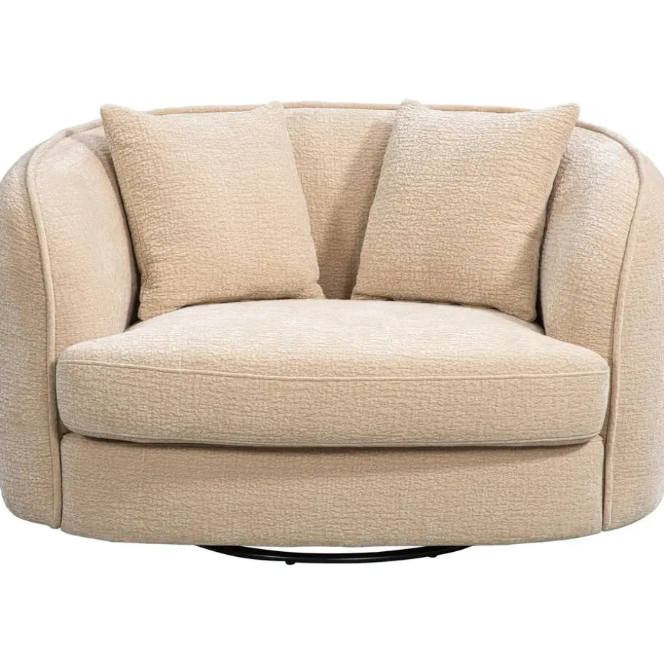 Draaibare Loveseat Enzio - stof Elephant - beige