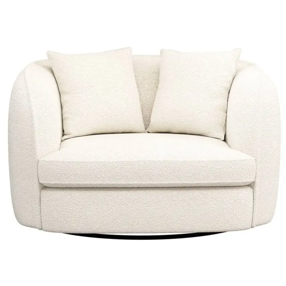 Draaibare Loveseat Enzio - stof Sirena - crème