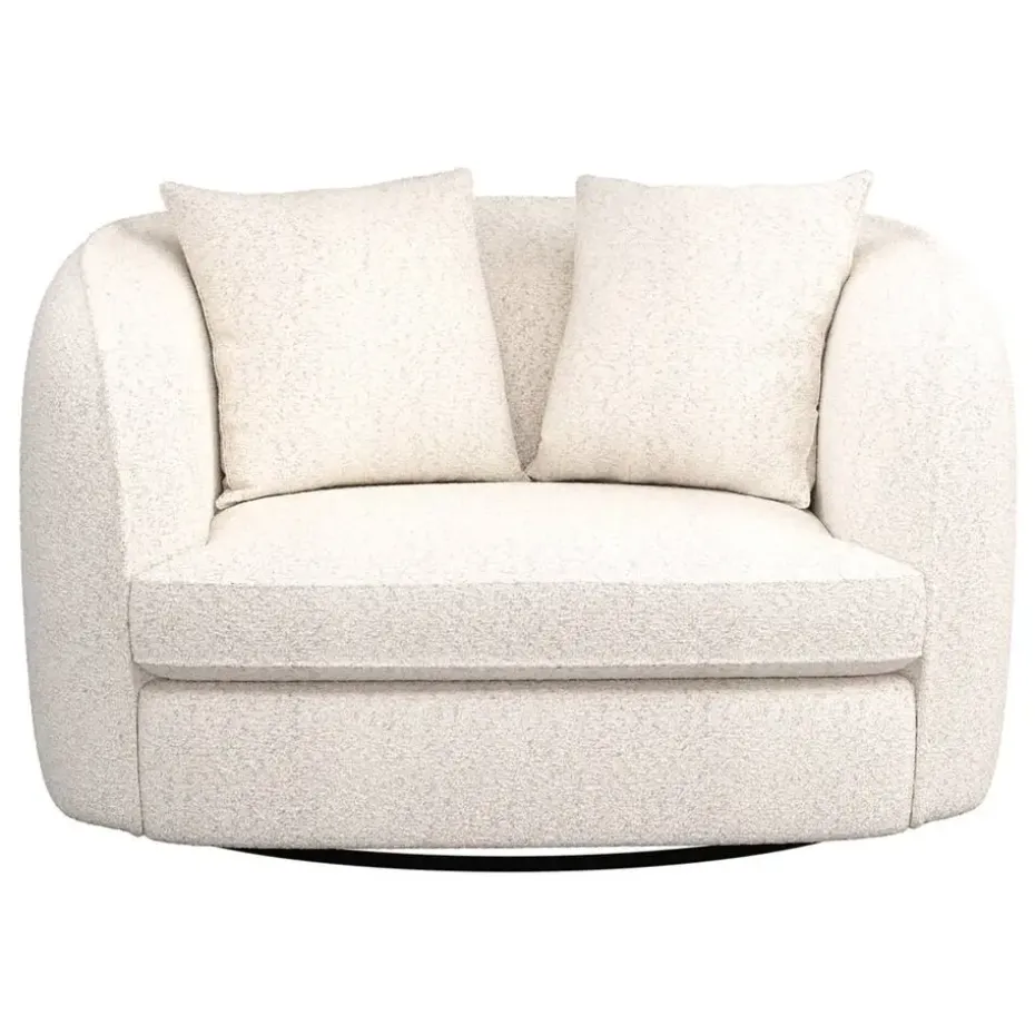 Draaibare Loveseat Enzio - stof Wales - crème