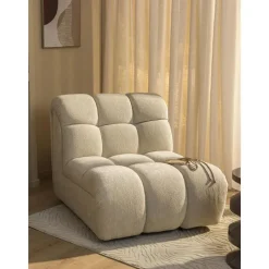 Draaifauteuil Beau - stof Raven - beige