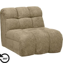 Draaifauteuil Beau - stof Raven - taupe