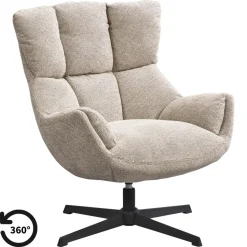 Draaifauteuil Hidde - beige