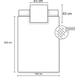 Dragon Ball Z Dekbedovertrek, Z Warrior - Eenpersoons - 140 x 200 - Polyester