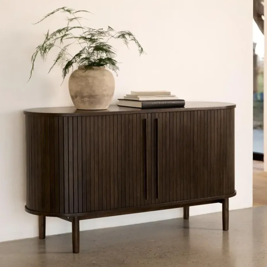 Dressoir Donker Eikenhout - 140x45x76cm - Meta