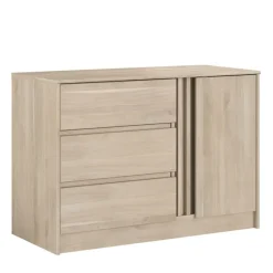 Dressoir Evi - eikenkleur - 76,8x109,8x50 cm