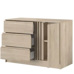 Dressoir Evi - eikenkleur - 76,8x109,8x50 cm
