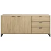 Dressoir Lucca - eikenkleur - 82x185x48 cm