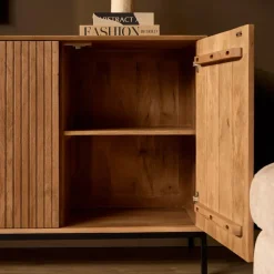 Dressoir Naturel Hout - 210x45x85cm - Madison