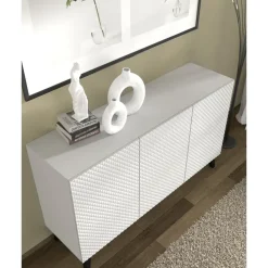 Dressoir Ravenna PC 150 3D glanzend wit (fronten) deuren gefreesd