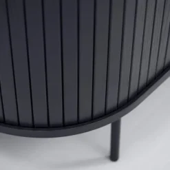 Dressoir Zwart Eikenhout - 120x45x76cm - Nola