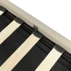 DREUX - Bed met opbergruimte - Beige - 160 x 200 cm - Polyester