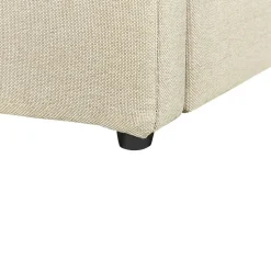 DREUX - Bed met opbergruimte - Beige - 160 x 200 cm - Polyester